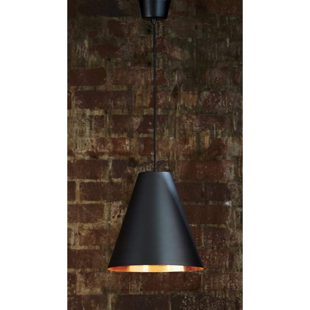 Conrad Hanging Lamp Black Copper-abc