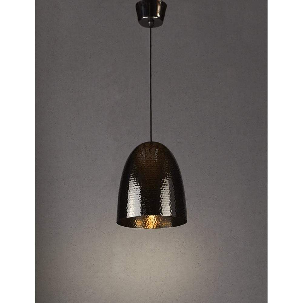Dolce Beaten Charcoal Hanging Lamp-abc