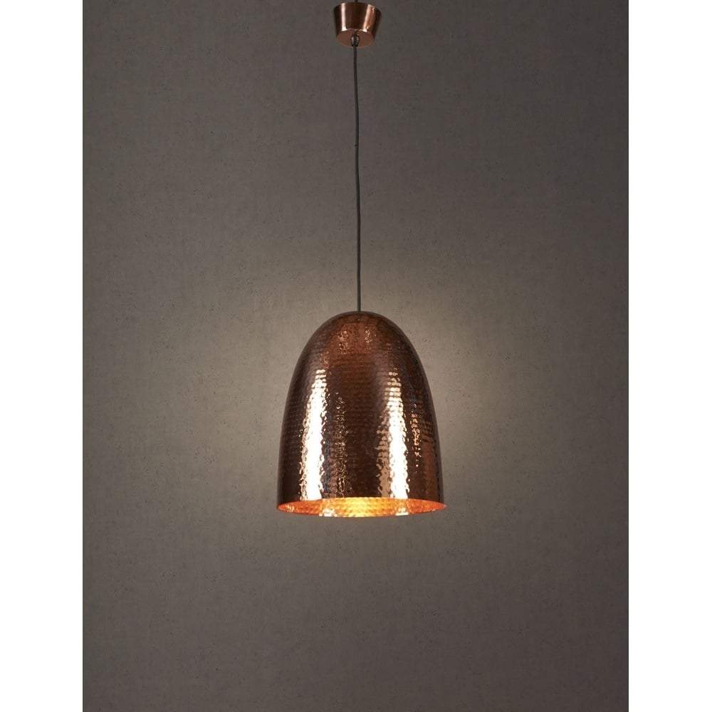 Dolce Beaten Copper Hanging Lamp-abc