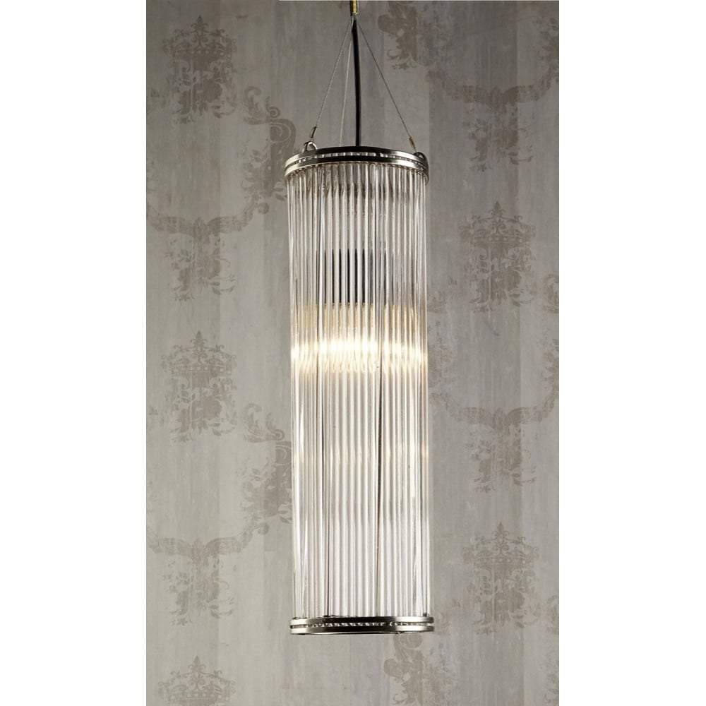 Verre Large Pipe Glass Pendant Lamp-Chandeliers and Ceiling Lights-Emac & Lawton-Default Title---abc