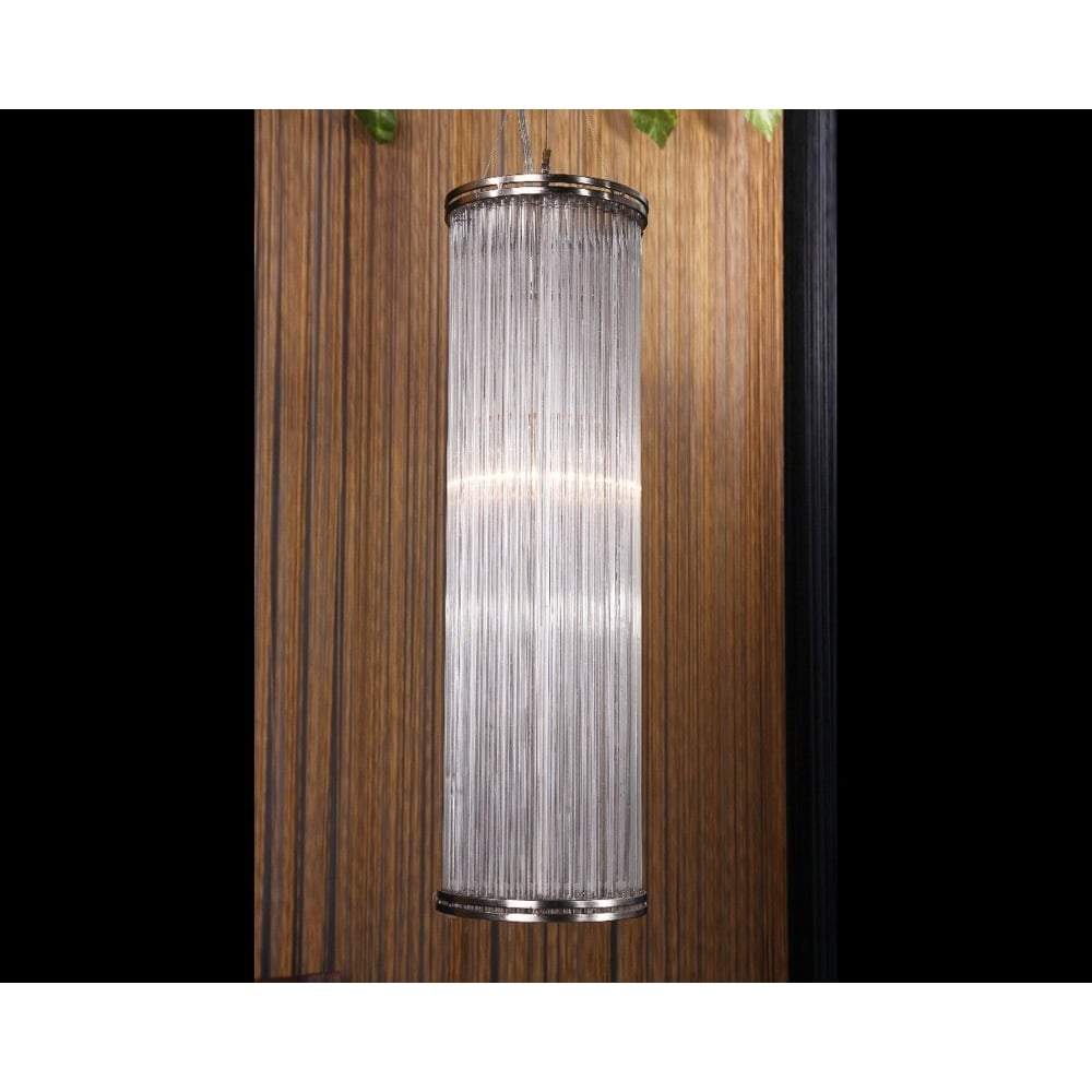 Verre Large Pipe Glass Pendant Lamp-Chandeliers and Ceiling Lights-Emac & Lawton-Default Title---abc