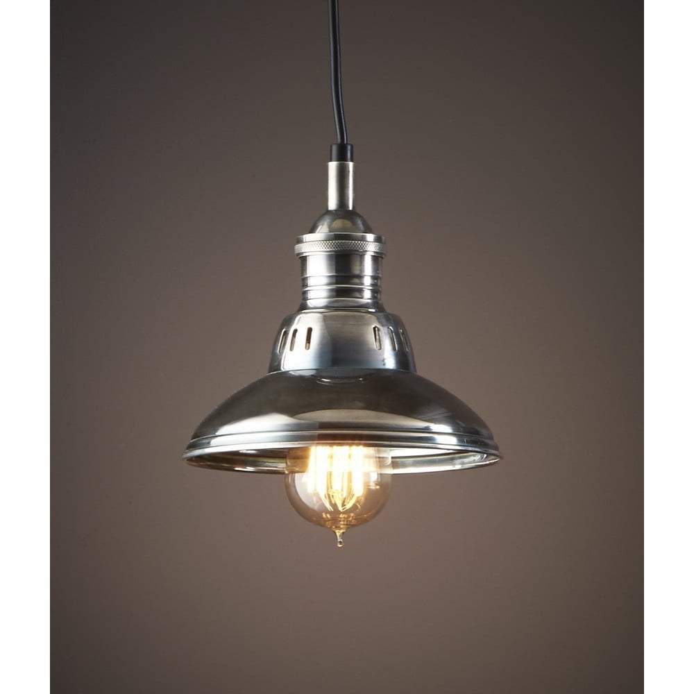 Metro Overhead Lamp Antique Silver-abc