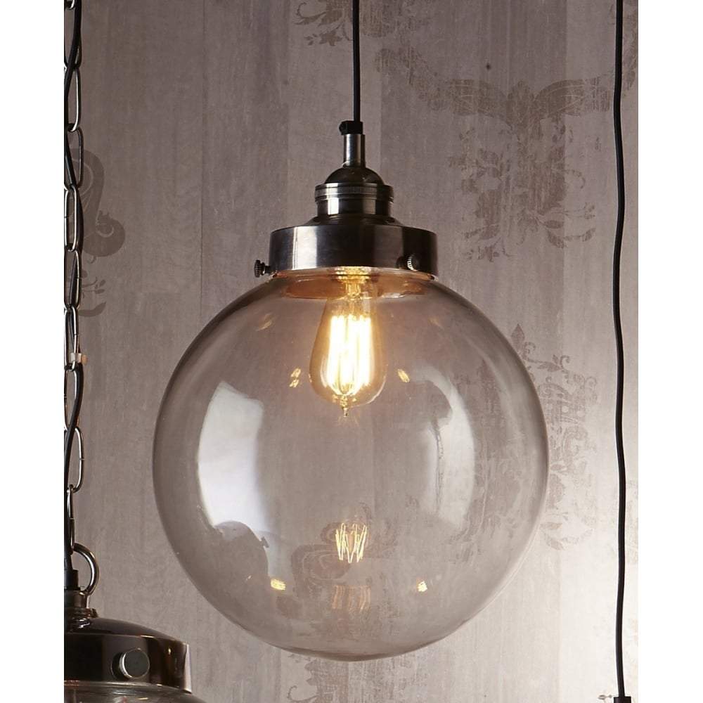 Celeste Medium Hanging Lamp in Silver-abc