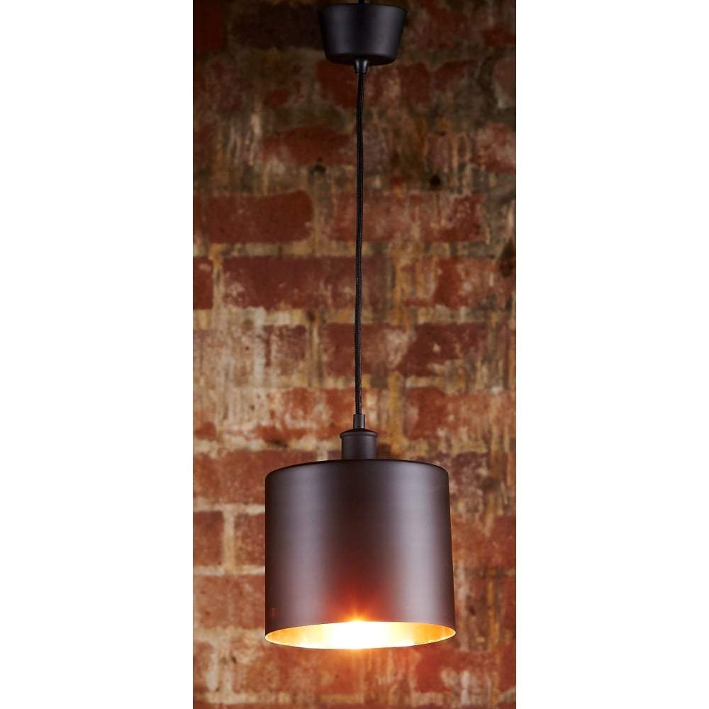 Portofino Hanging Lamp in Black Copper-Chandeliers and Ceiling Lights-Emac & Lawton-Default Title---abc