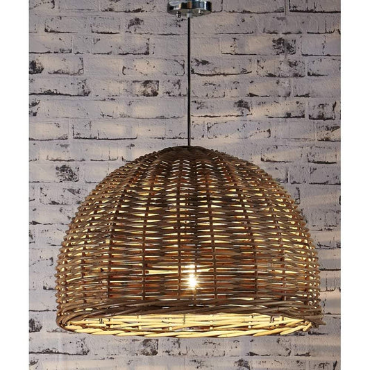 Rattan Large Hanging Pendant 60x40-Chandeliers and Ceiling Lights-Emac & Lawton-Default Title---abc