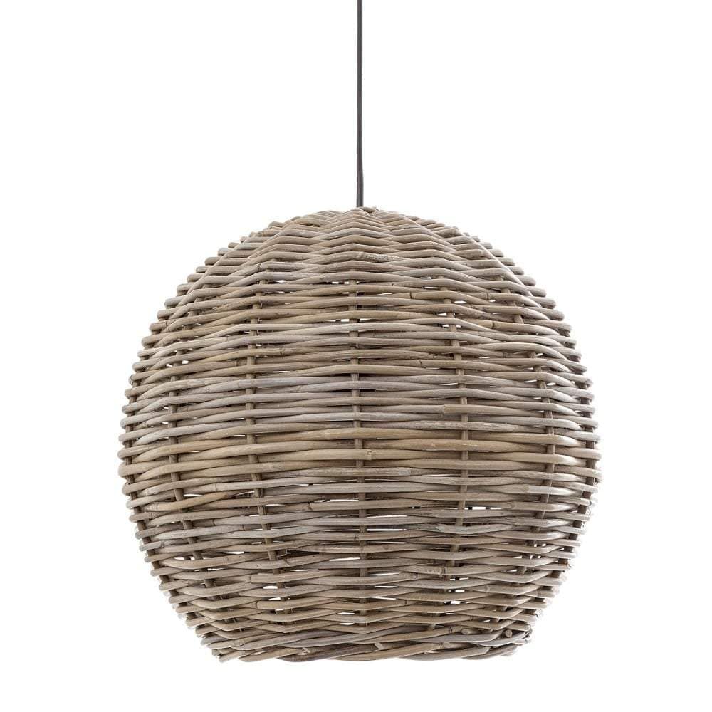 Rattan Round Hanging Pendant 40cm-Chandeliers and Ceiling Lights-Emac & Lawton-Default Title---abc
