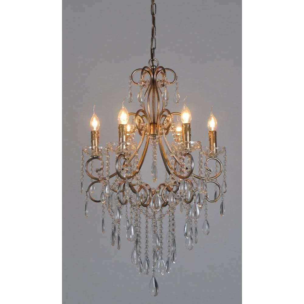 Raphael Chandelier in Antique Silver-Chandeliers and Ceiling Lights-Emac & Lawton-Default Title---abc