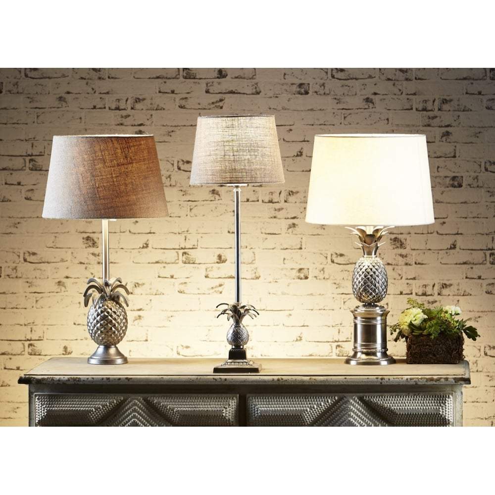 St Martin Table Lamp Base Ant Silver-Table Lamps-Emac & Lawton-Default Title---abc