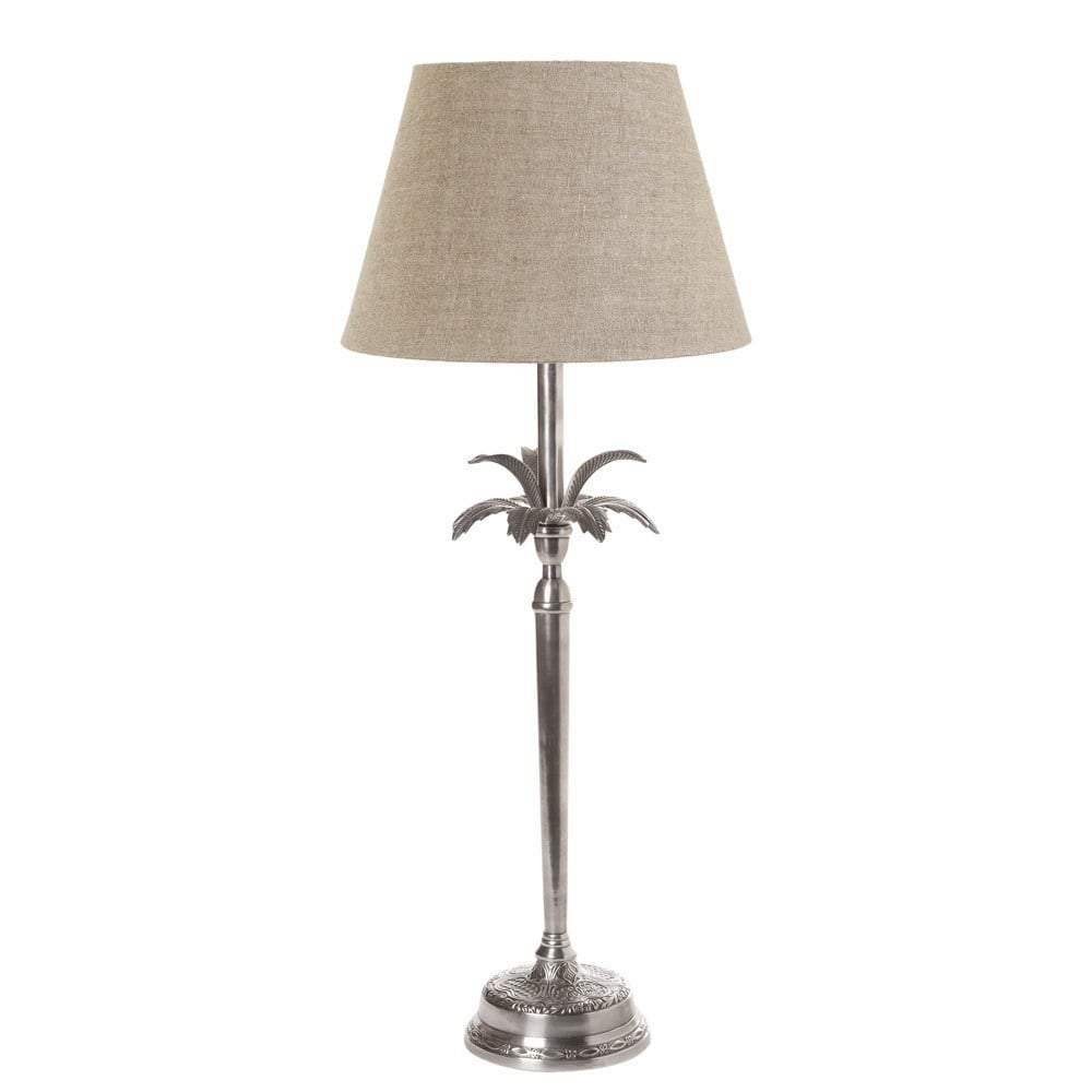 Casablanca Table Lamp Base Ant.Silver-abc