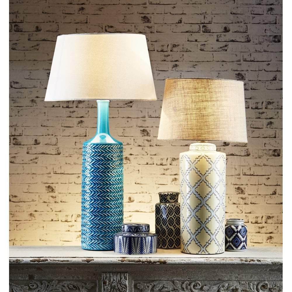 Hermes Cer Vase Lamp Base Yellow-abc