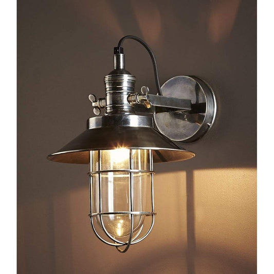 Maine Sconce Antique Silver-abc