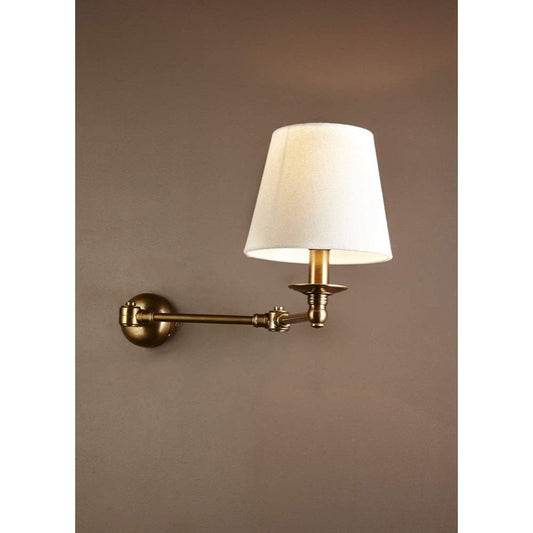 Portland Swing Arm Sconce Base Brass-Wall Lamps-Emac & Lawton-Default Title---abc