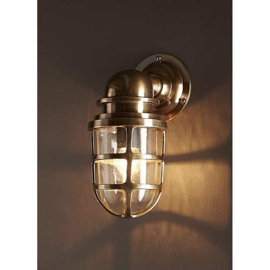 Porto Wall Lantern Antique Brass-Wall Lamps-Emac & Lawton-Default Title---abc