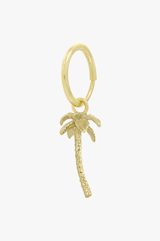 Palm tree earring gold plated-abc