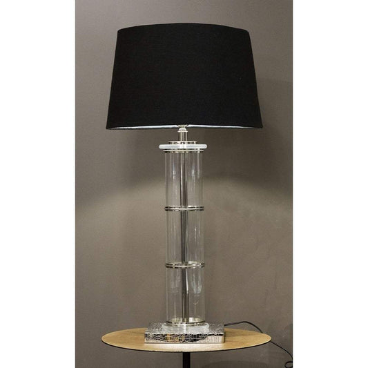 Tiffany Table Lamp Base in Nickel-Table Lamps-Emac & Lawton-Default Title---abc