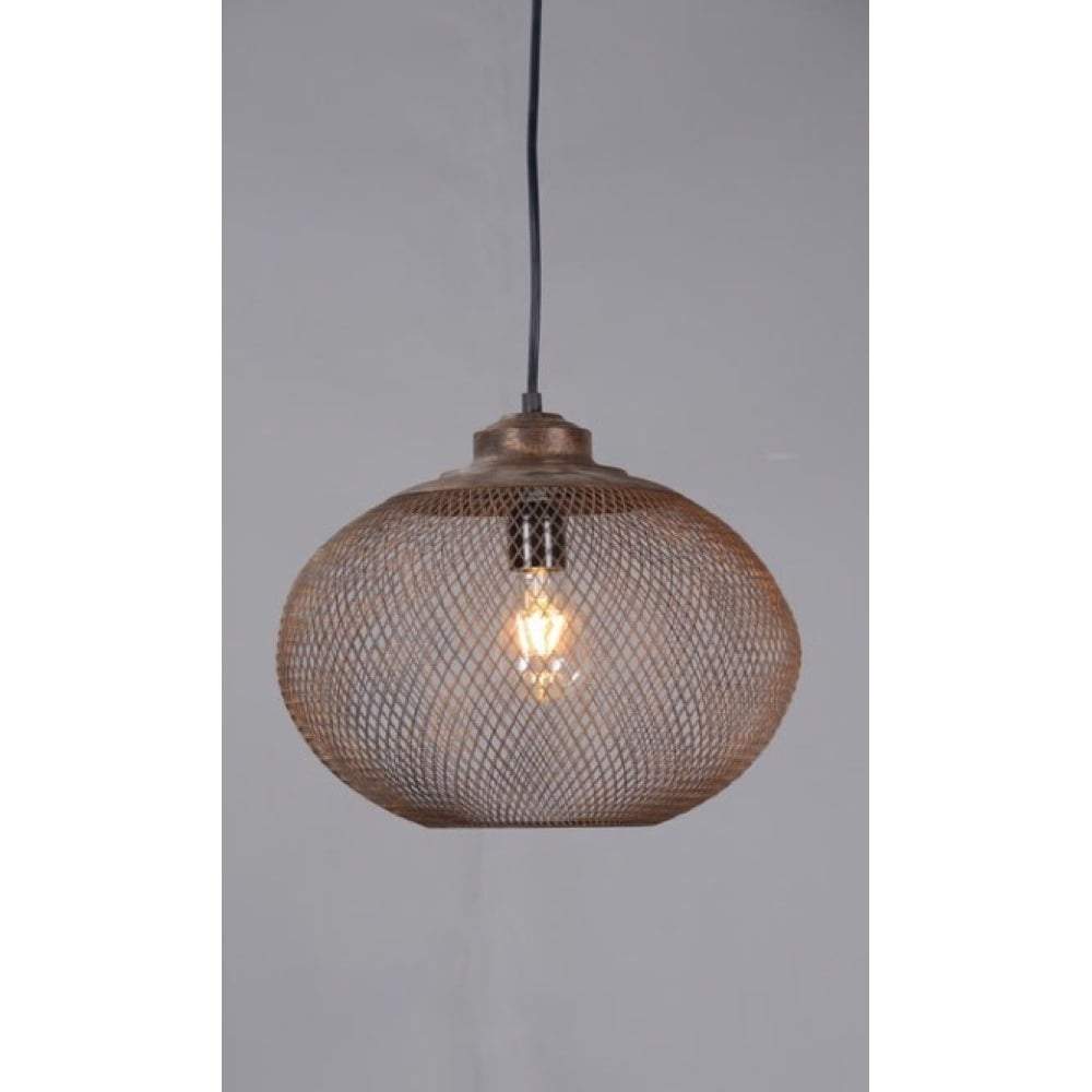 Carlo Medium Hanging Lamp in Rustic-abc