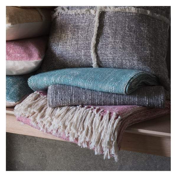 Surat Fringed Throw Grey W1300 x H1700mm-Throws-Bodhi-Default Title---abc