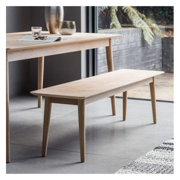 Madina Dining Bench W1650 x D400 x H450mm-abc