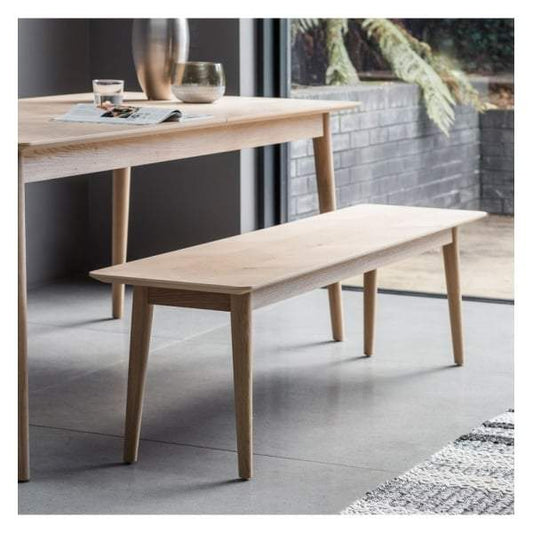 Madina Dining Bench W1650 x D400 x H450mm-abc