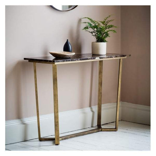 Essen Console Table Marble W1100 x D400 x H800mm-abc