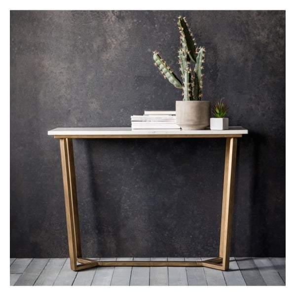 Chester Console Table Marble W1100 x D400 x H780mm-abc