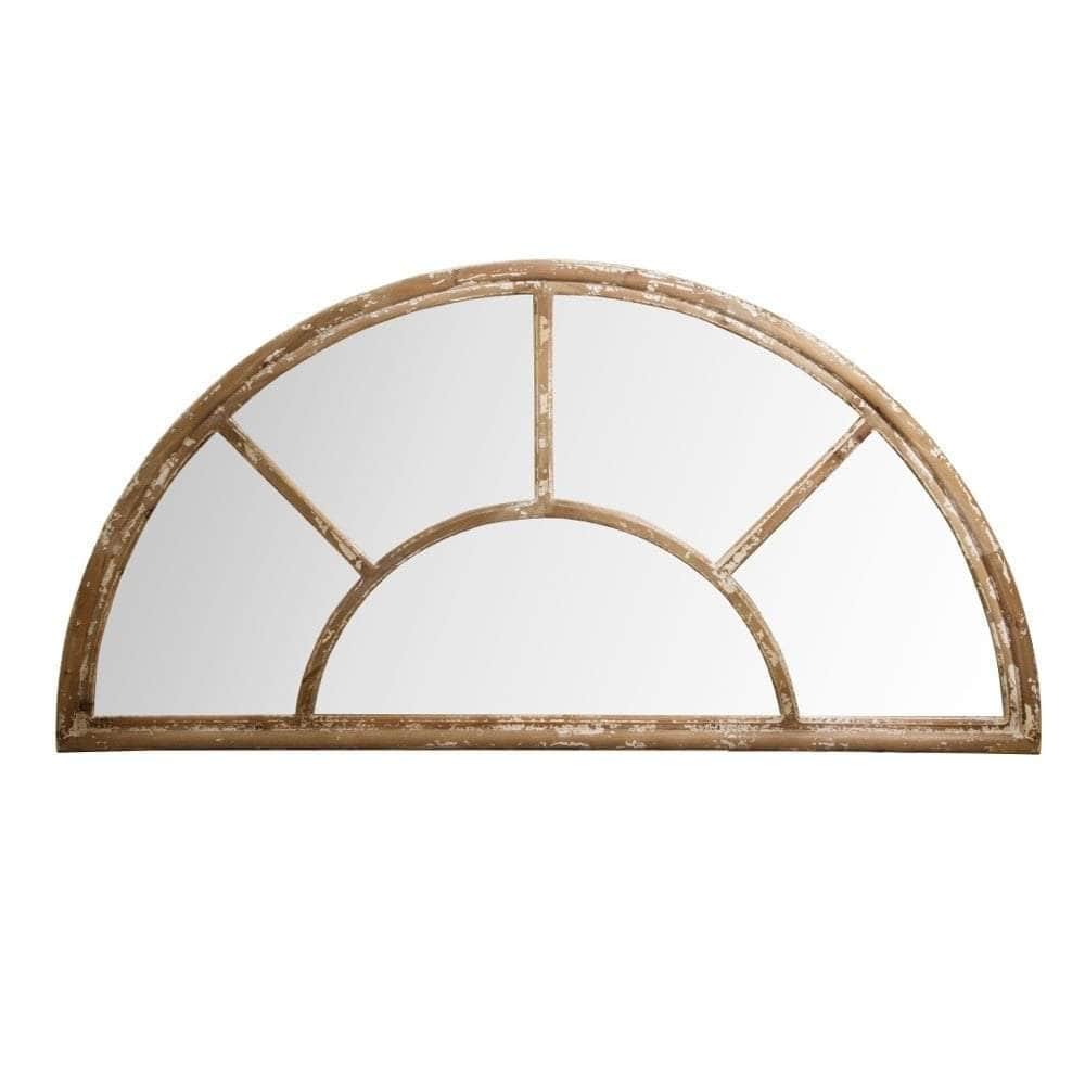Mirror Antique Finish Half Moon-abc