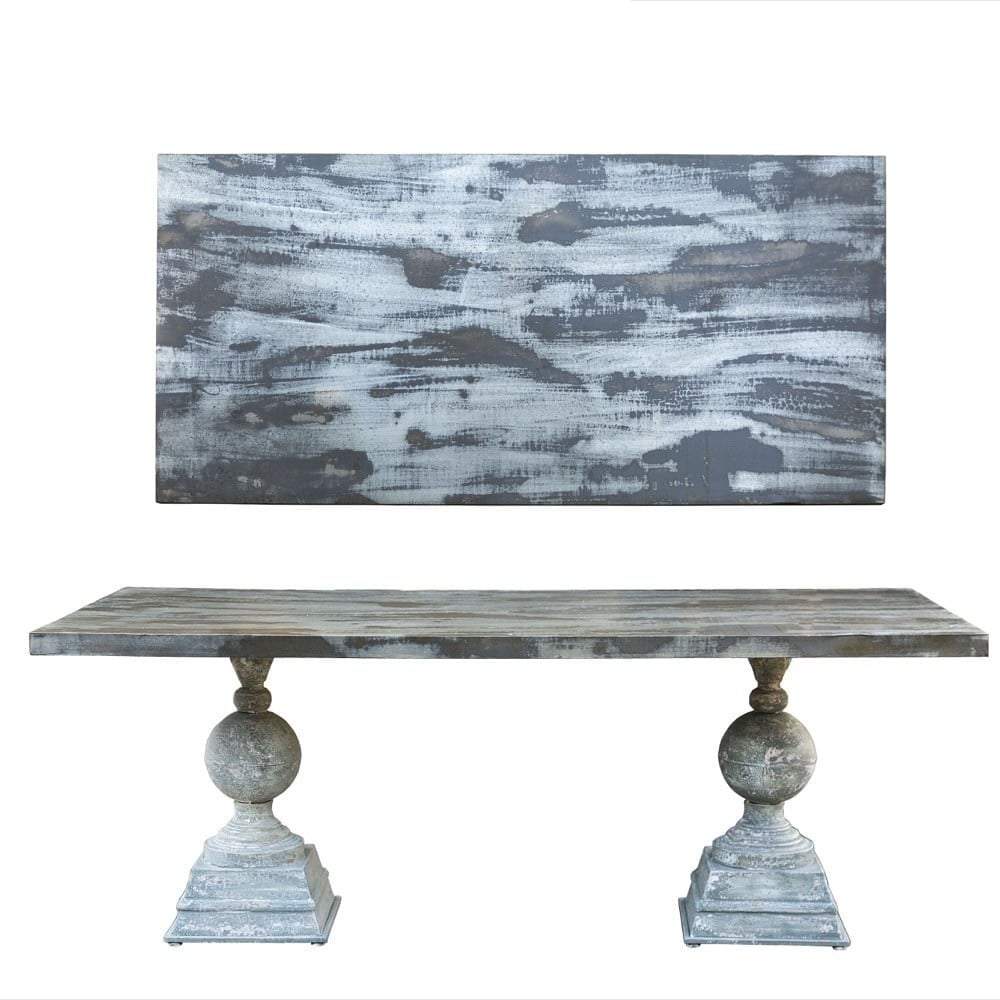 Dining Table 213x101x58 Pewter-abc