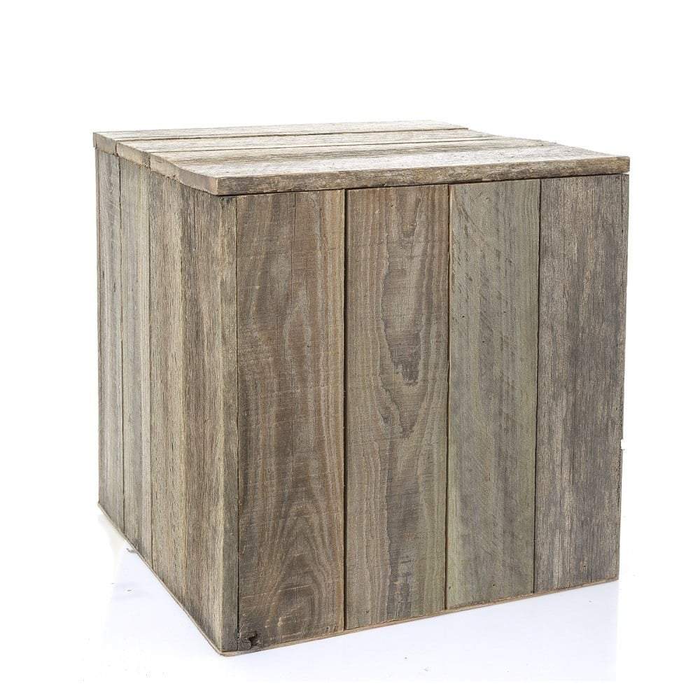 Timber Plinth 40x40x40cm - Nat (S)-Side Tables and Occasional-Emac & Lawton-Default Title---abc
