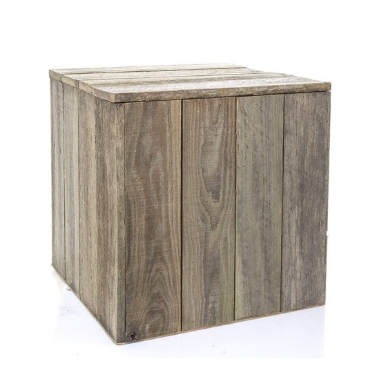 Timber Plinth 40x40x40cm - Nat (S)-Side Tables and Occasional-Emac & Lawton-Default Title---abc