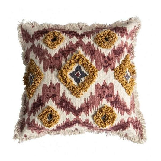 Nazca Emb Cushion Burnt Orange/Cream-abc