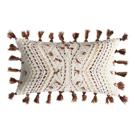 Paracas Emb Cushion Burnt Orange/Cream-Cushions-Bodhi-Default Title---abc
