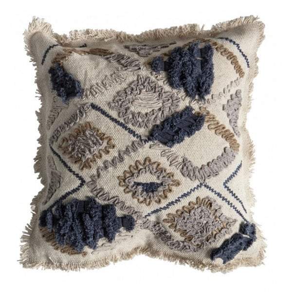 Farha Embroidered Cushion Slate Grey-abc