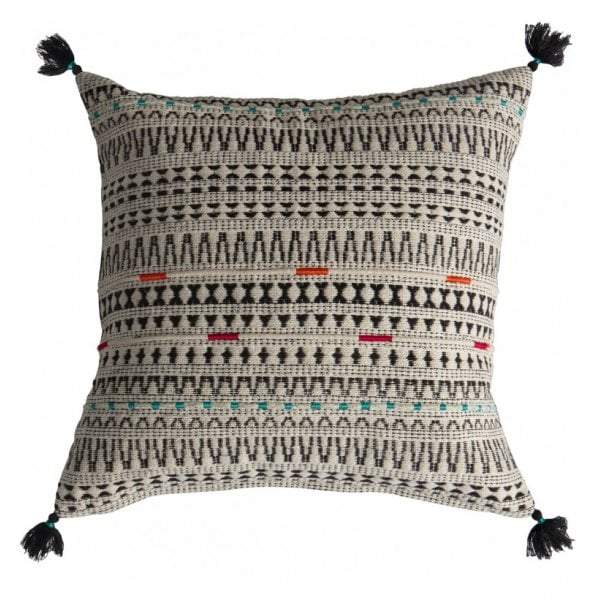 Meccah Embroidered Cushion Multi-abc