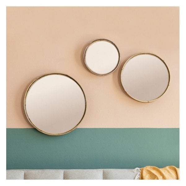 Elroy Set of 3 Mirrors Natural-abc
