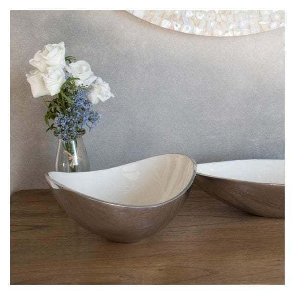 Chappell Small Vase & Bowl Polished Aluminium-abc