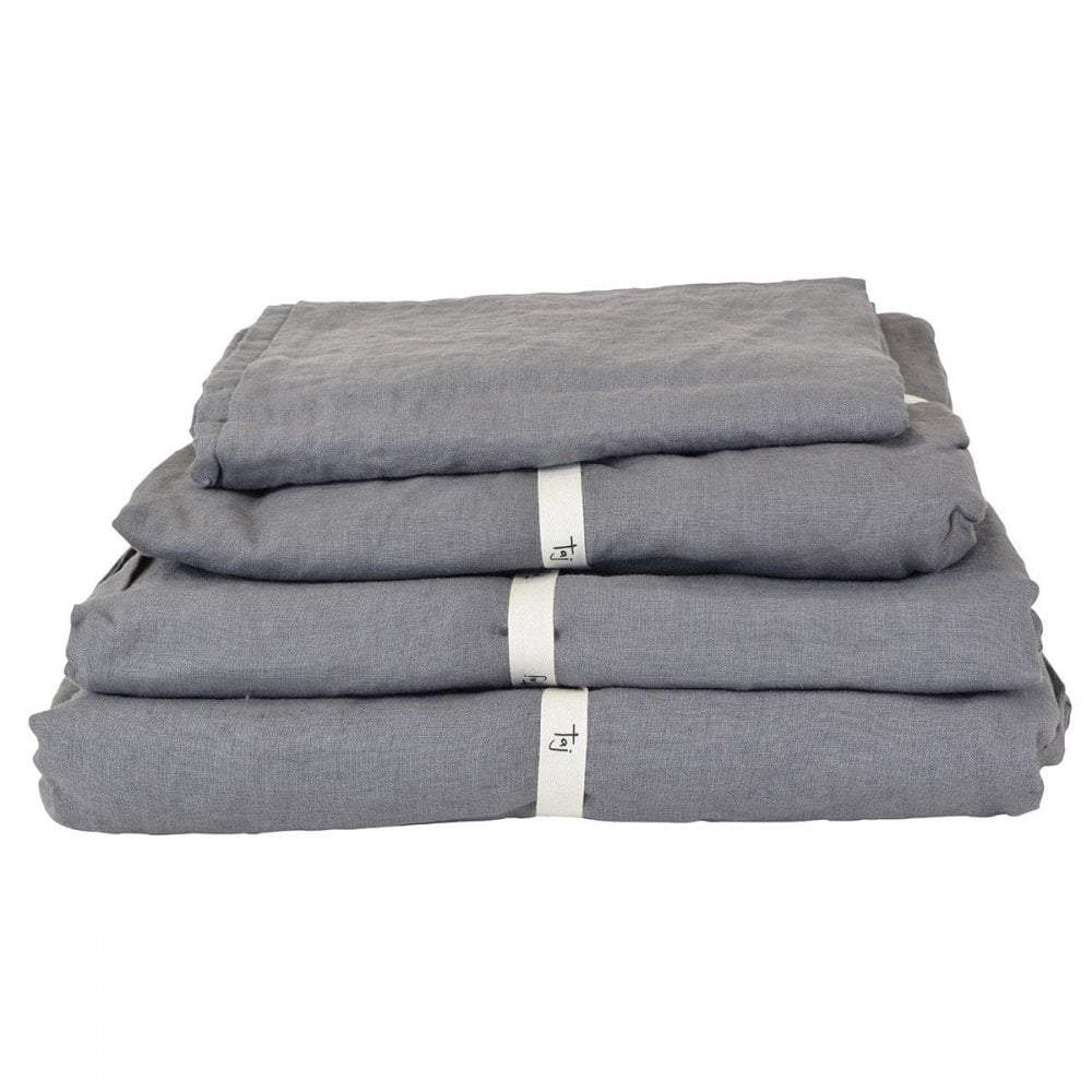 Taj Pillowcase Pair Charcoal-Bedding-Theo and Joe-Default Title---abc