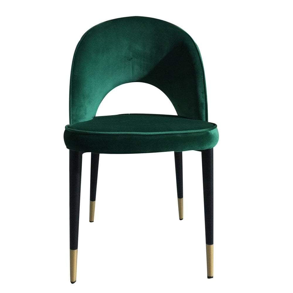 Bourdain Dining Chair Green Velvet (Set of Two)-abc
