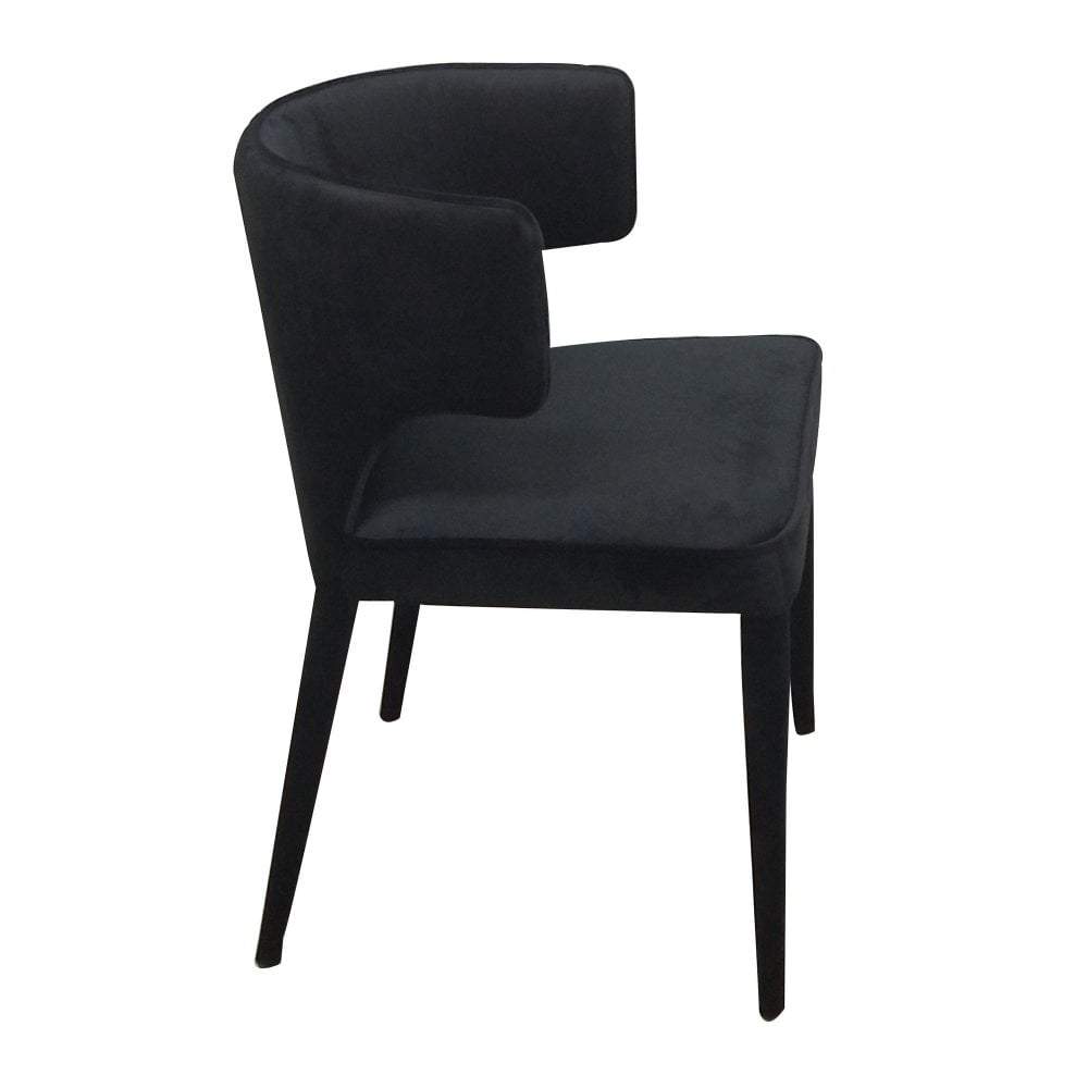 Portofino Dining Chair Black Velvet-Dining Chairs-Future Classics Furniture-Default Title---abc