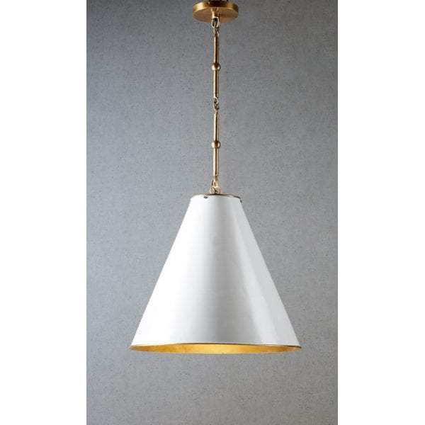 Monte Carlo hanging lamp White/Brass-abc