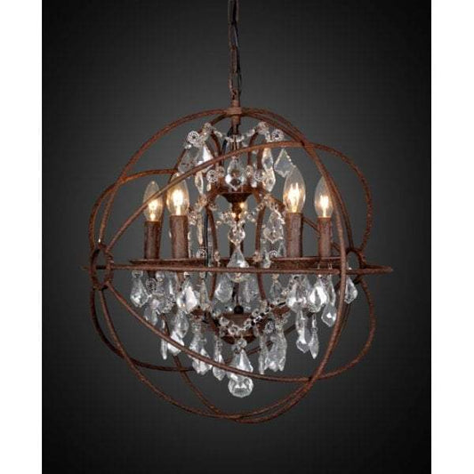 Sundance Chandelier medium in Rust-Chandeliers and Ceiling Lights-Emac & Lawton-Default Title---abc