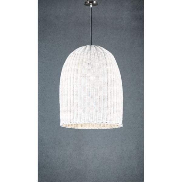 Bowerbird Hanging Lamp Medium in White-abc
