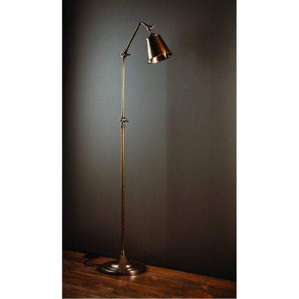 Newbury Floor Lamp Antique Brass-abc