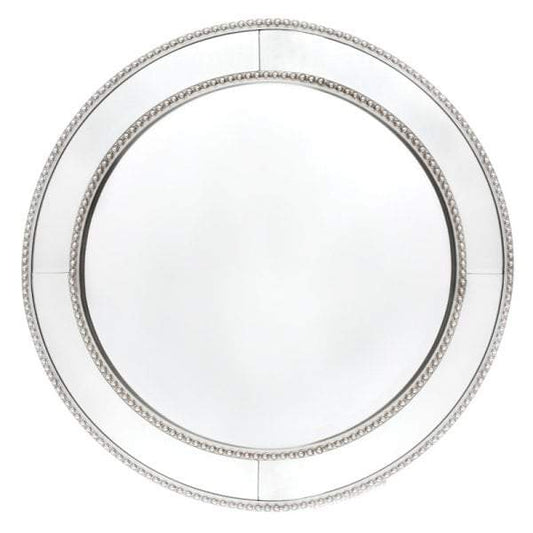 Zeta Round Wall Mirror Antique Silver-Mirrors-Cafe Lighting and Living-Default Title---abc