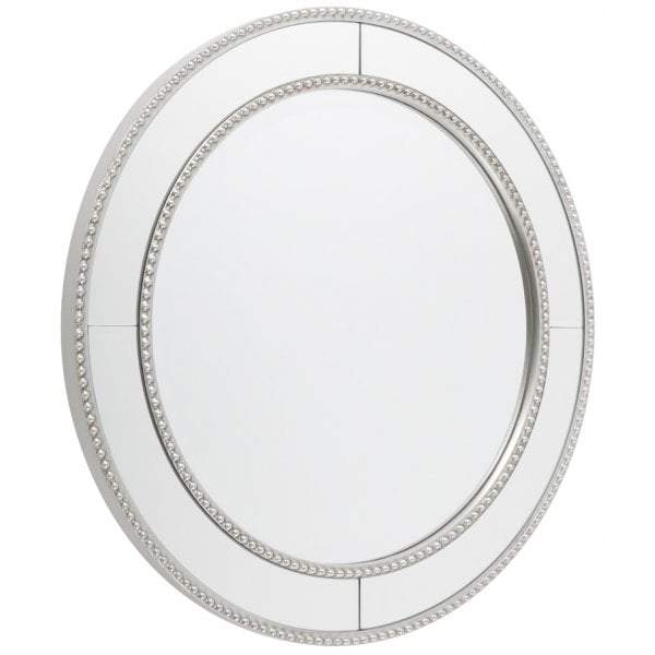 Zeta Round Wall Mirror Antique Silver-Mirrors-Cafe Lighting and Living-Default Title---abc