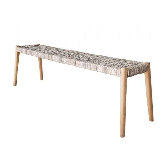 Long Island Rattan Bench-abc