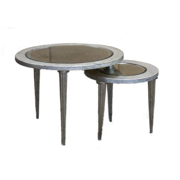 Round Tables W/Mirror Set/2-Side Tables and Occasional-Emac & Lawton-Default Title---abc