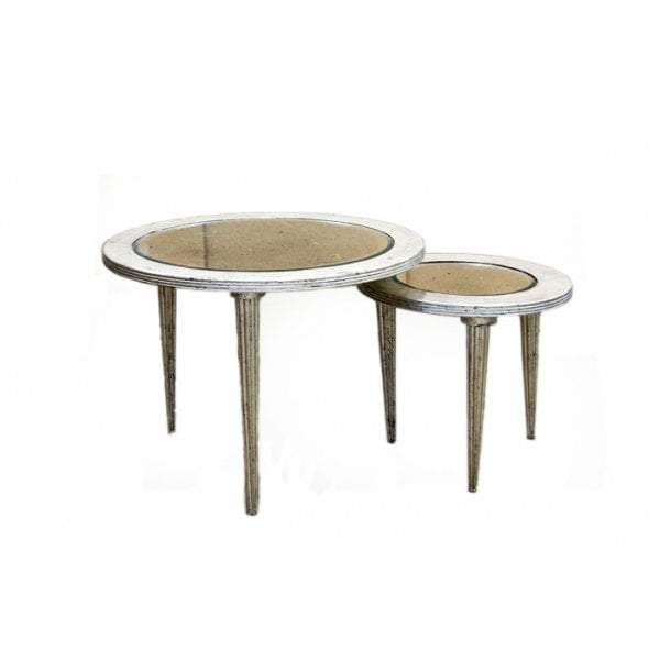 Round Tables W/Mirror Set/2-Side Tables and Occasional-Emac & Lawton-Default Title---abc