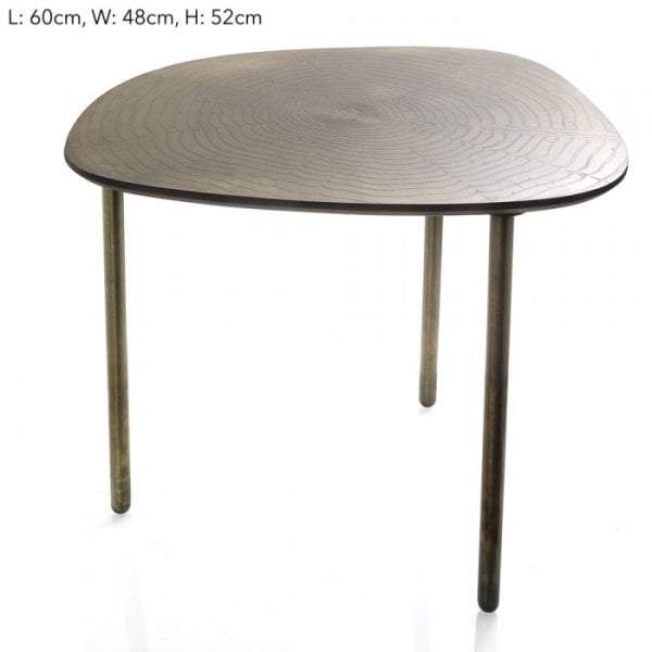 Table Logwood Design 3 Legs Gold Grey-Side Tables and Occasional-Emac & Lawton-Default Title---abc
