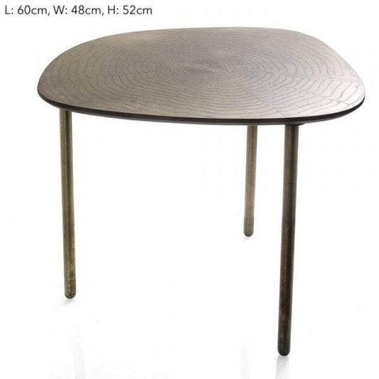 Table Logwood Design 3 Legs Gold Grey-Side Tables and Occasional-Emac & Lawton-Default Title---abc