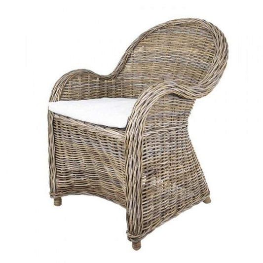 Long Island Wicker Chair w Cushion-abc